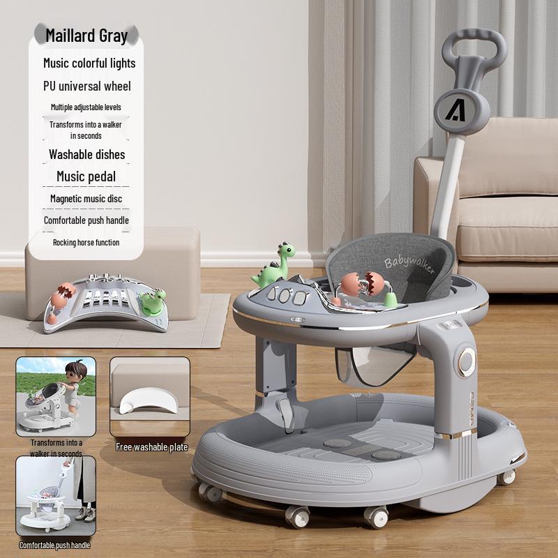 Multifunctional Baby Walker: Anti-Tip, O-Leg Prevention, Push-Assisted Learning for Boys and Girls