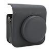 Protective Case Fit for Mini41 Instant Camera Litchi Pattern PU Leather Magnetic Flip Lid Retro Camera Bag with