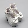 PU Leather 60cm Doll Shoes Causal Wear Princess Bowknot Doll High Heel Shoes Doll Boots 7.8CM 1/3 Doll Shoes Doll Accessories