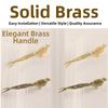 Retro Longtail Bird Brass Handle Vintage Furniture Hardware Cabinet Door Knobs Push-pull Gold Wardrobe Drawer Pulls Furniture