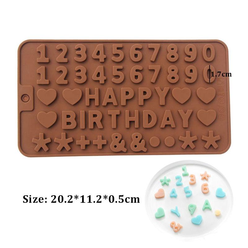 30-58 Chocolate Mould Handmade Candy Jelly Pudding Mold Flower Heart Shape Silicone Moulds Baking Tool