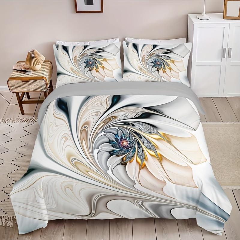 Fashion High-End Premium Marble Print Soft with Soft Fabric Duvet Cover Set Soft Comfortable Beding Set For Bedrom Guest Rom