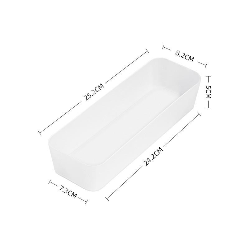 Simple Plastic Drawer Organizer With Dividers For Makeup And Accessories In Home And Office Use