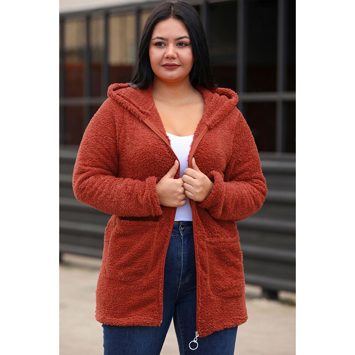 

Плюшевая куртка больших размеров