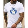 Europäische Größen Herren Sommer Lässiges Kurzarm-T-Shirt mit einem Hang Loose Hawaii Design