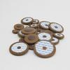 Saxophone leather pads, tenor and alto genuine leather sealing sound hole pads, coffee-colored maintenance key sheepskin