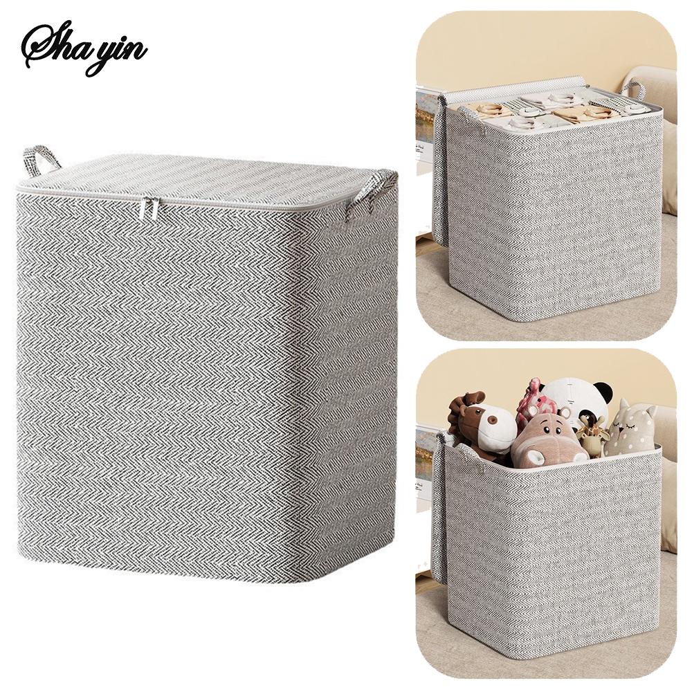 1pc Household Large Capacity Storage Bag Non-woven Material, Closet Wardrobe Organizer Can Be Used For Quilt Clothing, Toys
