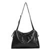Summer new large-capacity minimalist style unisex drawstring shoulder bag, daily commuting and sports series tote crossbody bag
