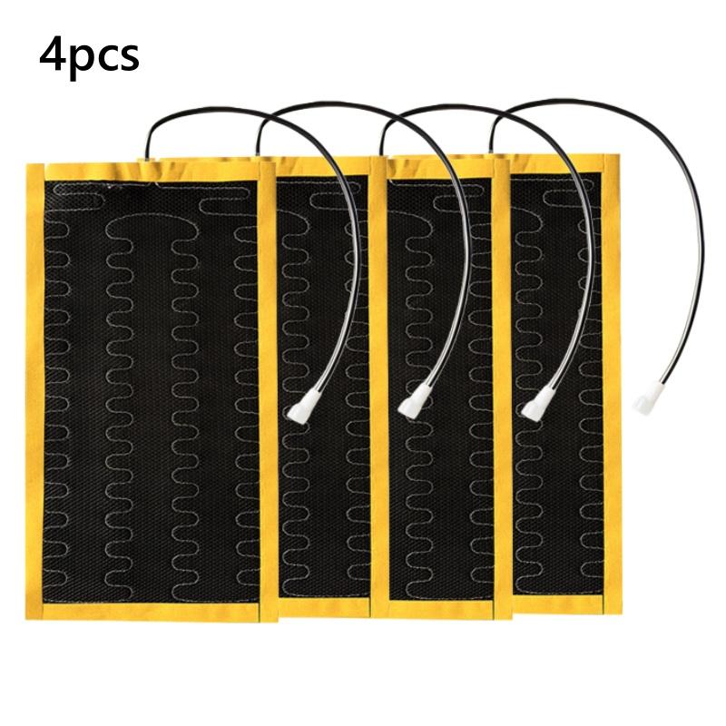 New Built-In Car Seat Heater Kit Fit 1/2 Seats,12V 2/4Pcs Universal Alloy Wire Heating Pads 3 Levels Dual Control Heated Switch