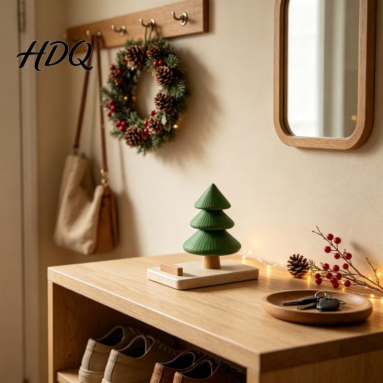 Holiday Gift for Friends Christmas Tree Phone Stand 3D Printed Creative Desk Holder Cell Ornament Phone Festive Desktop Decor Home Office Dormitory