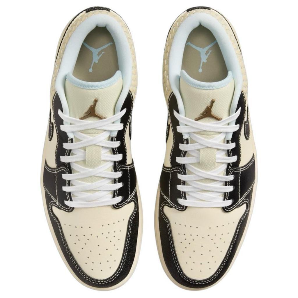 Air Jordan 1 Low SE Coconut Milk Black Men Sneakers Cream Muslin Team-Gold HQ3437-101
