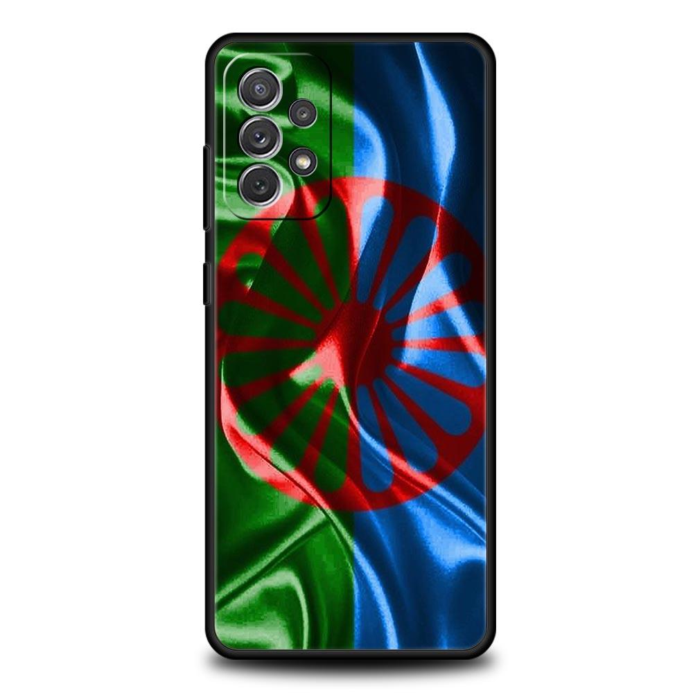 Case For Samsung Galaxy A15 A13 A51 A71 A41 A31 A21S A03S A05 A35 A55 A23 A25 A33 A53 A73 5G Gypsy Flag Sinti&Romanies Cover