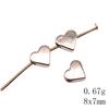 Heart Loose Beads For Valentine Bracelet Necklace DIY Vintage Jewelry Making Supplies For Charm