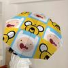 1pc Adventure Time Characters Automatic Folding Umbrella, Compact 8-Rib Design, Durable Plastic & Iron, Lightweight for Outdoor Daily Use,  A0929143