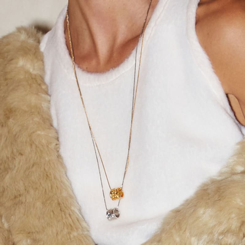 

AHNI Vine N_gold/silver Silver