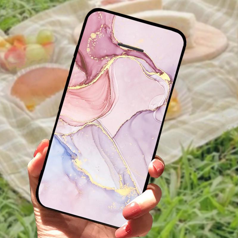 Für Nokia 215 4G Hülle Marmor Weiches Silikon TPU Handy Rückseite Abdeckung Funda für Nokia 215 4G Schutz Nokia215 TA-1284 Bumper Coque