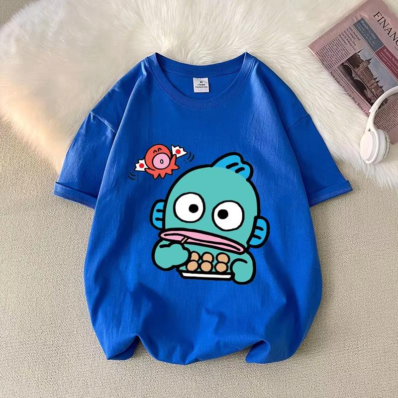 Plus Size Women's 2026 New Hangyodon Pattern Printed T-shirt Summer Minimalist Casual Texture High Quality Loose Pullover Tops