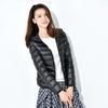 Women Coat Autumn Winter White Duck Down Jacket Solid Colors Warm Slim Zipper Fashion Light Down Coat