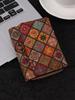 Bohemian Wood Grain Multifunctional Clutch with Multi-Card Slots - Artistic Ladies' PU Wallet and Small Bag