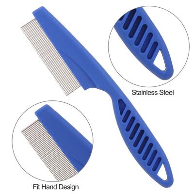 6 Pcs/set Waterproof Dogs Cats Tear Stain Remove Dematting Tool Grooming Combs Pet Flea Comb Lice Comb