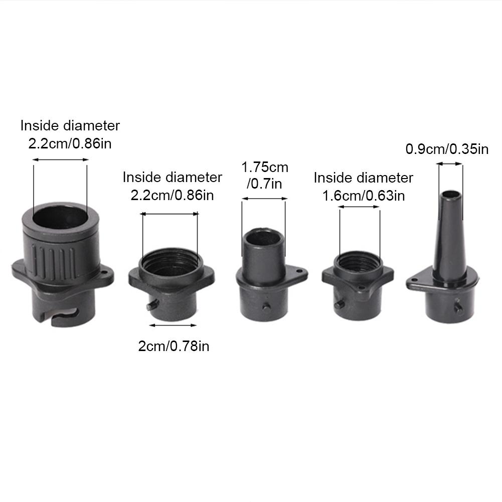 5 In 1 Inflatable SUP Pump Adaptor Multi-Function Inflatable Boat Air Valve Adapter Kit Waterproof Portable for Inflatable Boat