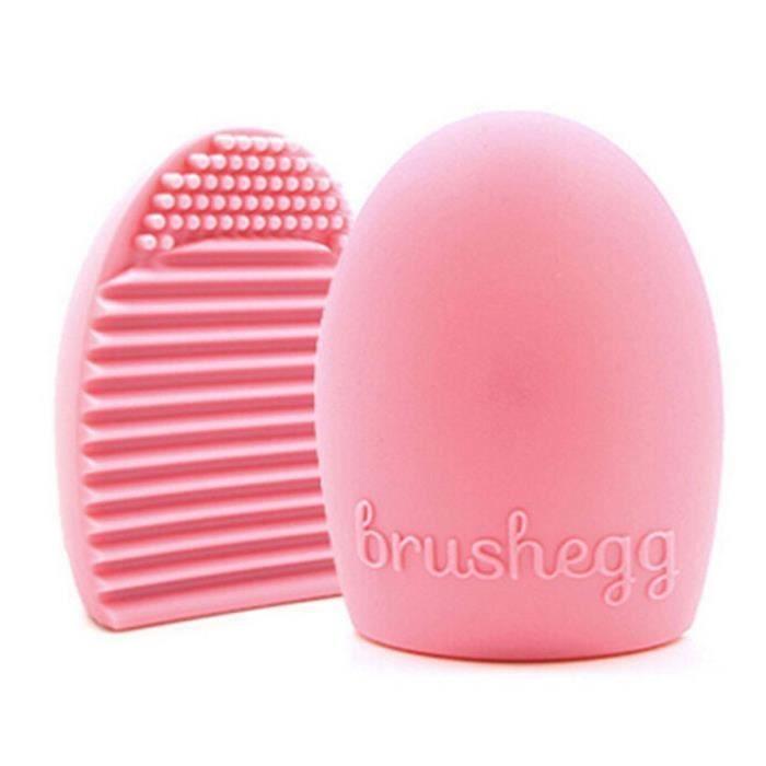 Nettoyage pinceaux - Brushegg - Rose - Compact - Pratique - Mignon