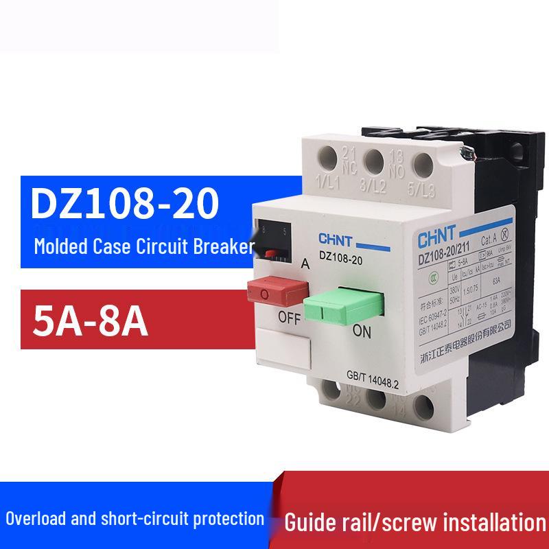 Chint DZ108-20 Motor Protector Circuit Breaker (20A/16A/12.5A/10A/8A/6.3A)