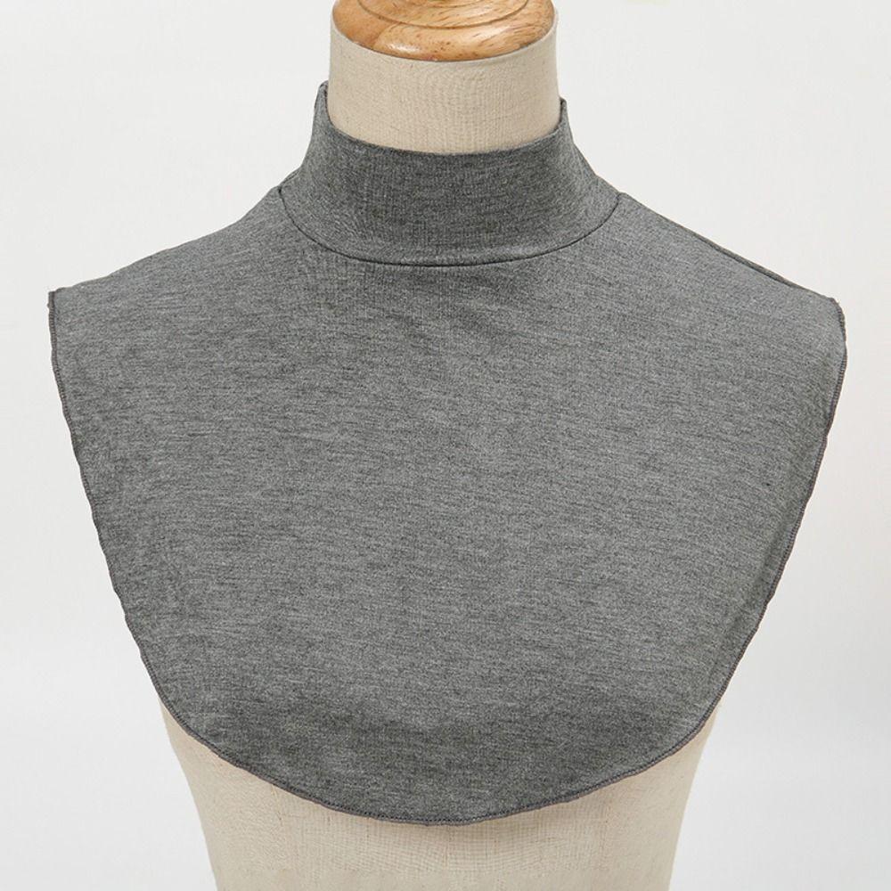 Fashion Modal High Neck Cover Turtleneck Fake Collar Ramadan Hijab Cover High Collars