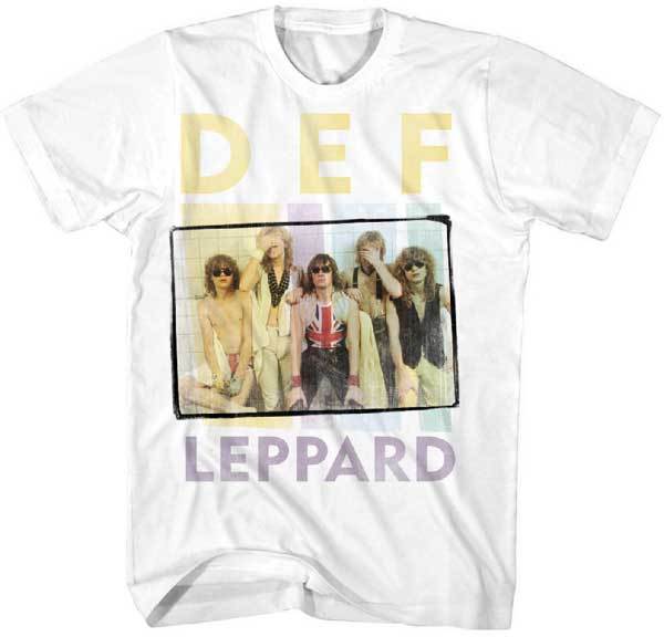 

DEF LEPPARD - Square Band Logo - t shirt S,M,L,XL,2XL New Official Merchandise L