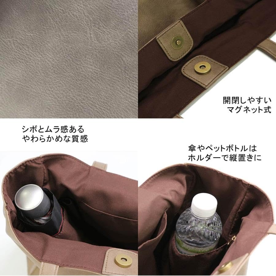 ERK A4 Tote Bag, Women's, Blue, Lightweight, Business, Simple Design, 249 BLUE