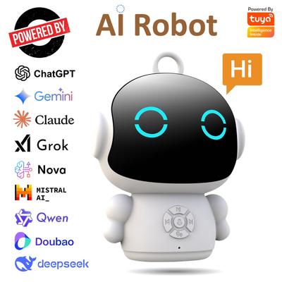 Akıllı Yapay Zeka Robotu WiFi Erken Eğitim Oyuncakları Çocuklar İçin Konuşma Tanıma ve Sesli Etkileşimli Eğitim Öğrenme Makinesi