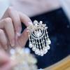 Elegance Pearl & Zircon Tassel Brooch - Luxury Fashion Pin for Suit Jackets
