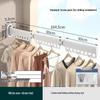 Retractable Aluminum Clothes Drying Rack for Windows and Balconies