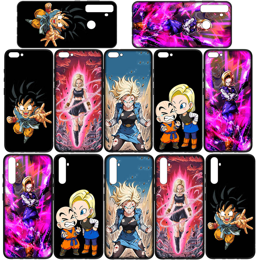 Phone Case for iPhone 17 15 16 Plus Redmi Note 14 12 11 13 Pro Max Huawei P30 P20 Lite Y9 OPPO A60 A80 A54 Android 18 Silicone Dragon Gokus Ball Cover