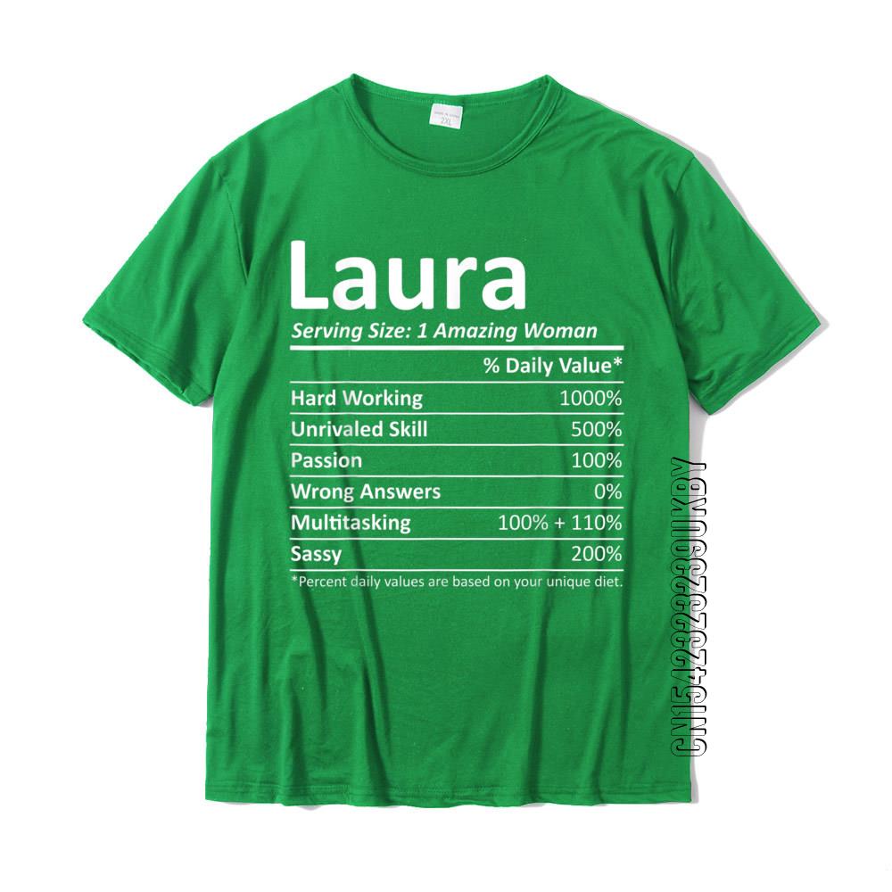 LAURA Nutrition Personalized Name Funny Christmas Gift Idea T-Shirt Prevailing Casual Tshirts Cotton Men's Tees Classic