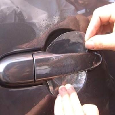 4pcs/set  Universal Invisible Car Door Handle Scratches Automobile  Vinyl Protector Films Car Handle Handle