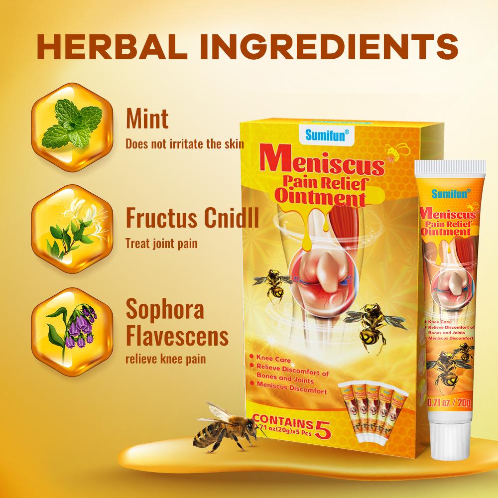 100g/5 bucăți pastă de colagen calmantă pentru articulațiile de albine, ameliorează durerile musculare articulare, promovează masajul, pastă de îngrijire a sănătății articulațiilor