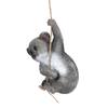 Lovely Simulation Swinging Koala Hanging Statue Outdoor Figurines for Patio Yard Garden Decoration