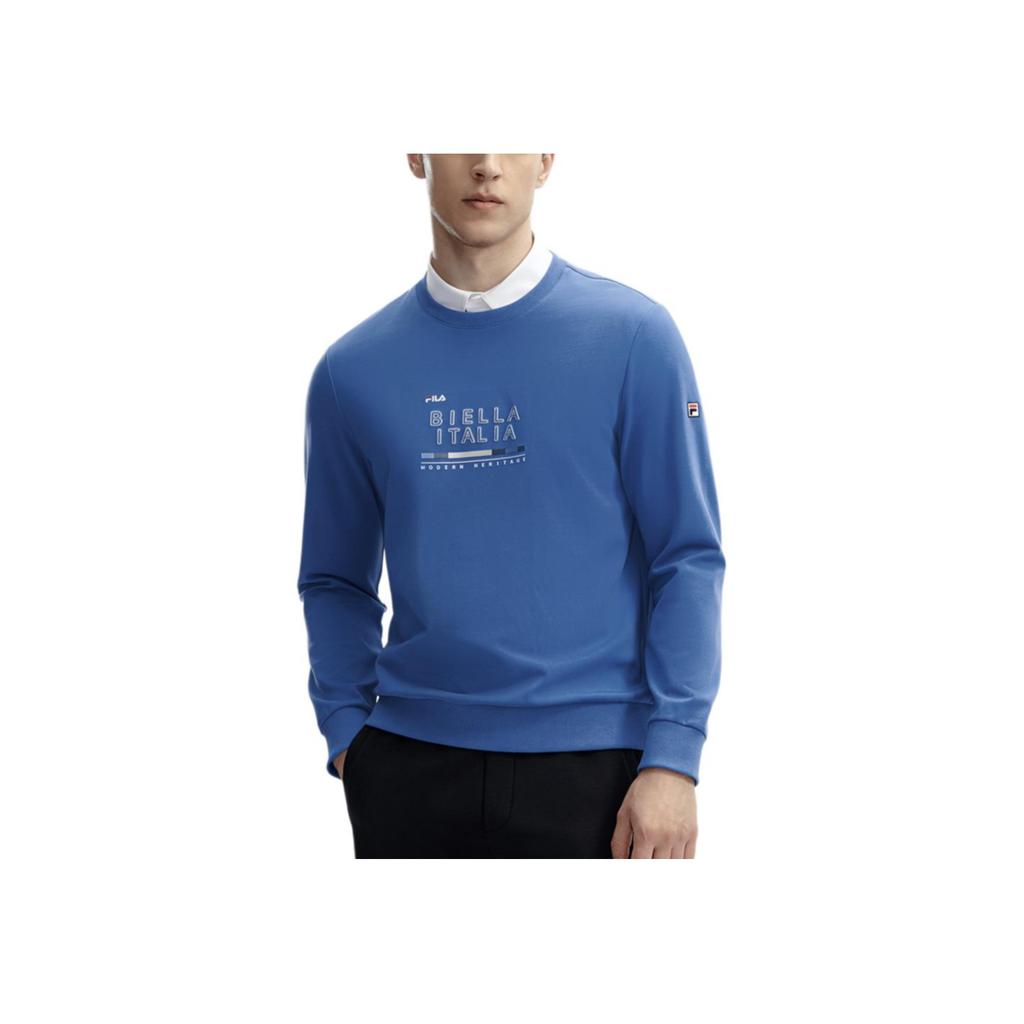 New FILA Sweatshirt Men's Serene Lake Blue F11M411211F-DB
