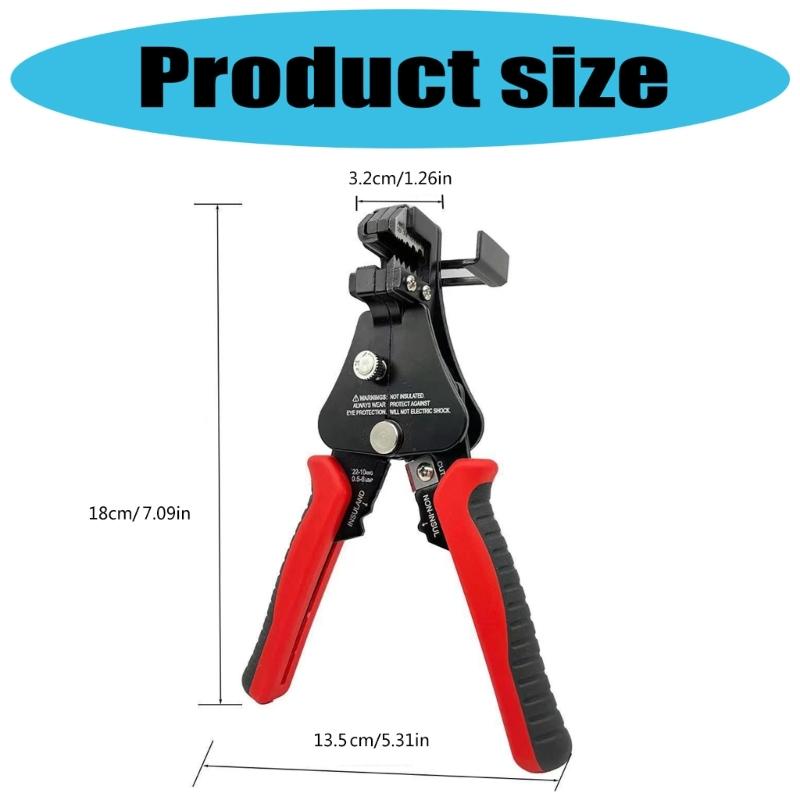 Reliable Wire Stripper Crimper Cutting Tool with Comfortable Grip for Easy Handling Electronic Maintenance Home Repairs