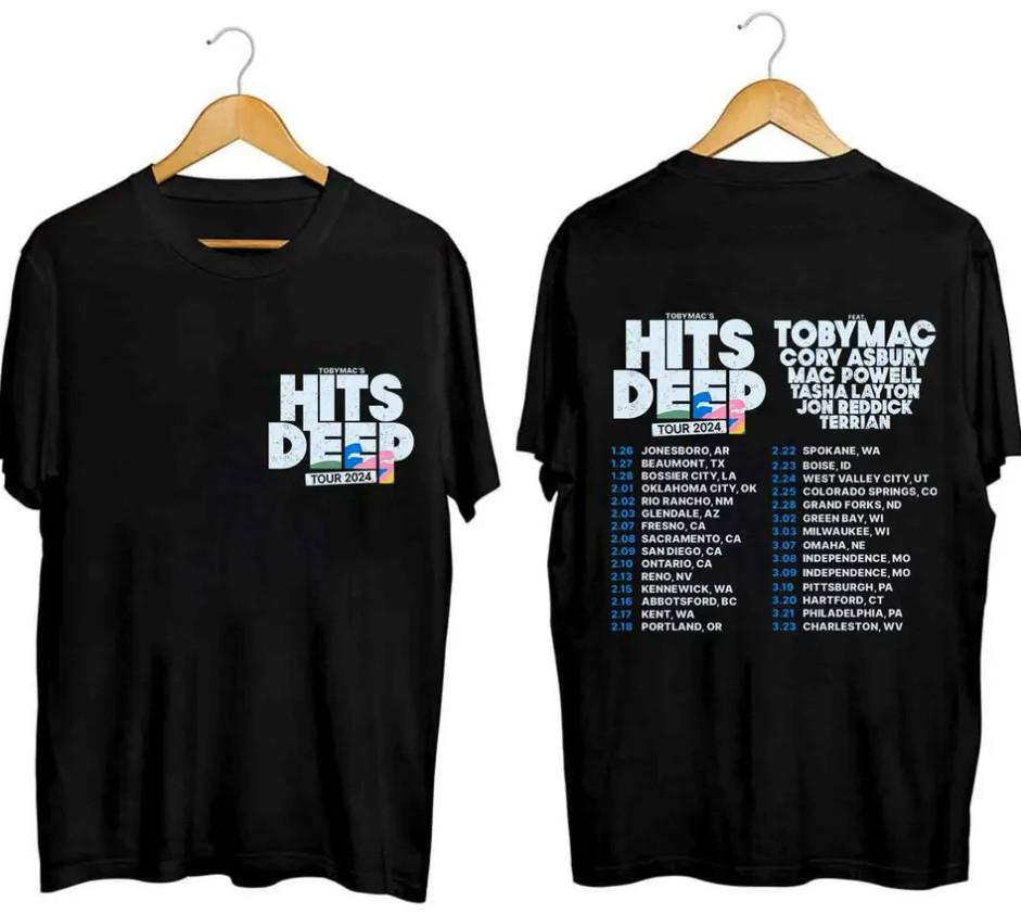 

TobyMac Shirt, Hits Deep Tour 2024 Shirt, TobyMac Hits Deep 2024 Concert Shirt 4XL