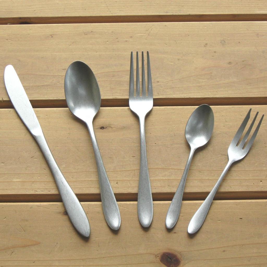Nagao Tsubamesanjo Cake Fork Aged 5 Pieces 1 Piece Stainless Steel Made In Japan + 14.5cm 18-0