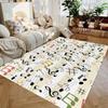 Piano Keyboard Illustration Non Slip for Living Room Bedroom Kids Baby Room and Playroom Floor Carpet Yoga