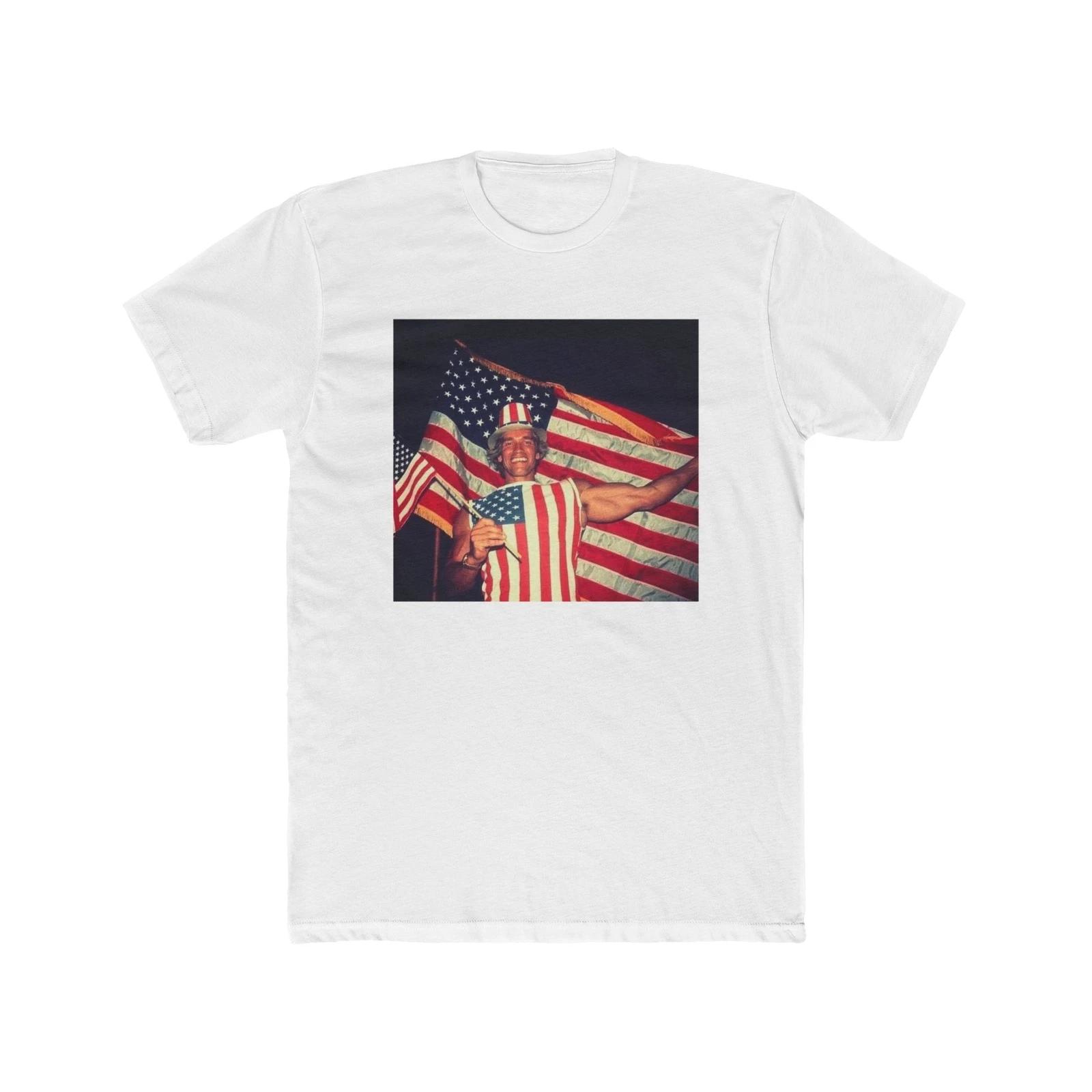 Men s and Women s T-shirts Arnold Schwarzenegger California USA retro vintage gym Men s Cotton Crew Tee M