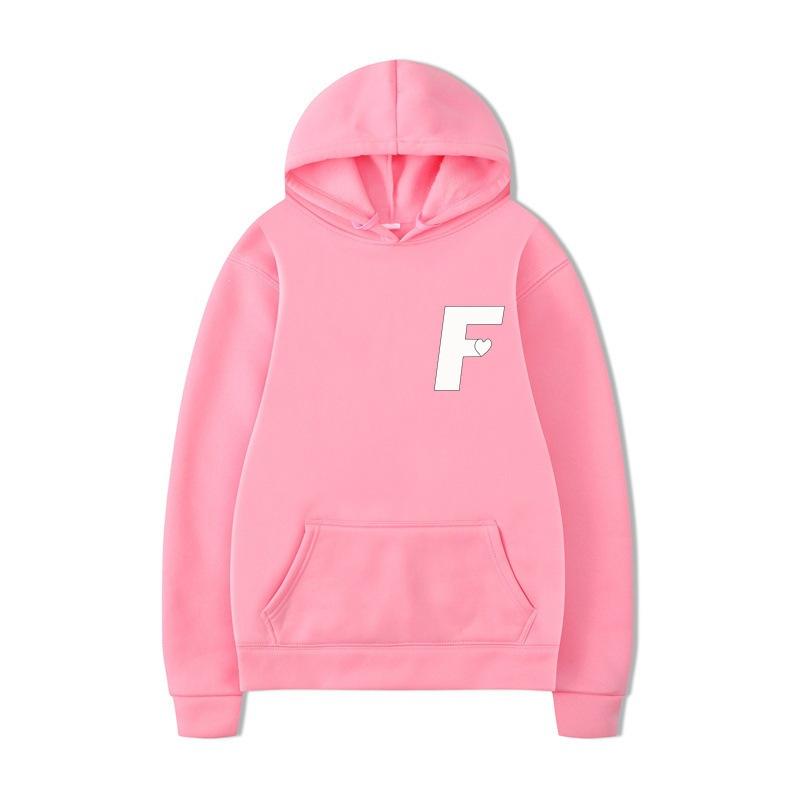 Autumn Winter Long Sleeves Casual Sports Hoodies Comfortable Warm Pockets Fashionable Letter Printed Loose Casual Sports Versatile Coat Hoodies