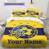 Maccabi Fan Gear Custom Name Pattern Bedding Quilt Set Quilt Cover Pillowcase Home Birthday Gift(1 * duvet cover + 2 * pillowcase, without core)