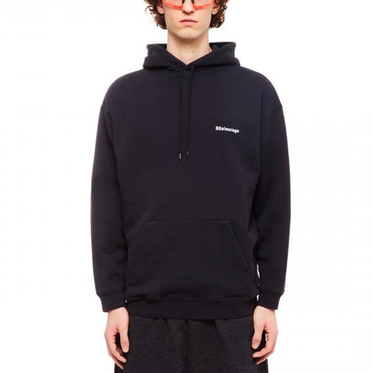 Balenciaga Logo Medium Fit Hoodie 570811TKVB53967