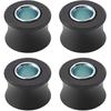 Minho 4Pcs 10MM Rear Shock Absorbing Suspension Bushing Set In Rubber Material Compatible with Most Motorcycles Scooter ATV UTV Go Kart,Black Color