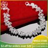 Pretty 925 Sterling Silver Small Matte Frosted Beads Chain Bracelets For Woman Engagement Party Fashion Jewelry Accessories