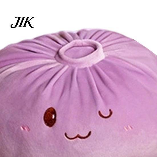 Comfortable Hugging Toy Cute Dumpling Plush Pillow, Funny Bun Stuffed Animal Toy, Soft PP Cotton Food Cushion Filled Decorative for Kids Room Sofa And